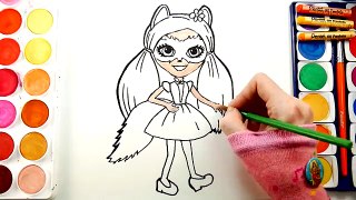 How to Draw Enchantimals | Meet Felicity Fox Coloring Page for Girls