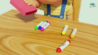 Learn Colors and Shapes - Drawing Shapes With Crayons - Best Learning Video for Kindergarten