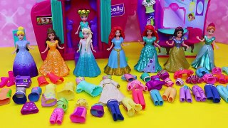 Polly Pocket Dress Up Photo Booth With Disney Princess Magic Clips Dolls