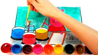 Coloring for Children and Paint Peppa Pig Coloring Pages - Videos For Kids
