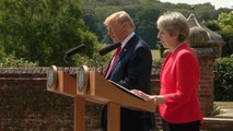 President Trump Strikes A Conciliatory Tone With British Prime Minister May