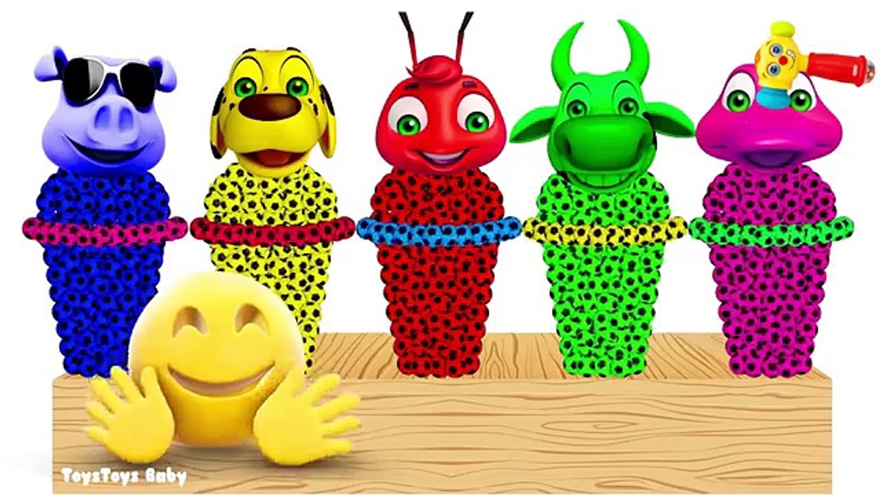 Funny Alien Dance Learn Colors with Animals | Chicken, Lion, GOAT, COW | Song for Kids