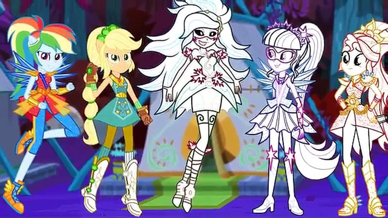 My Little Pony Equestria Girls CRYSTAL GEM Forms Coloring Book - MLP Drawing Coloring Pages