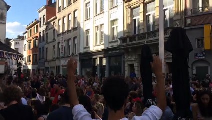 Les Français de Bruxelles célèbrent la victoire des Bleus