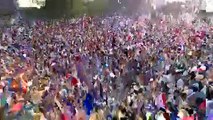 Coupe du monde 2018 : regardez la joie des supporters massés au Champ-de-Mars lors du coup de sifflet final de France-Croatie