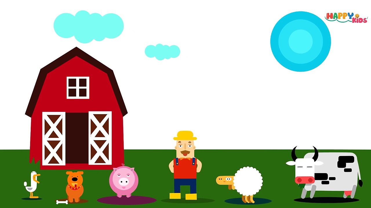 Old MacDonald had a farm - Kid Songs - Happy Kids