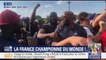 Coupe du monde: la joie à Bondy au moment où Kylian Mbappé marque le 4e et dernier but
