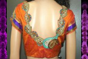 Latest Embellished Saree Blouse Designs & Patterns Whatsapp Status #4