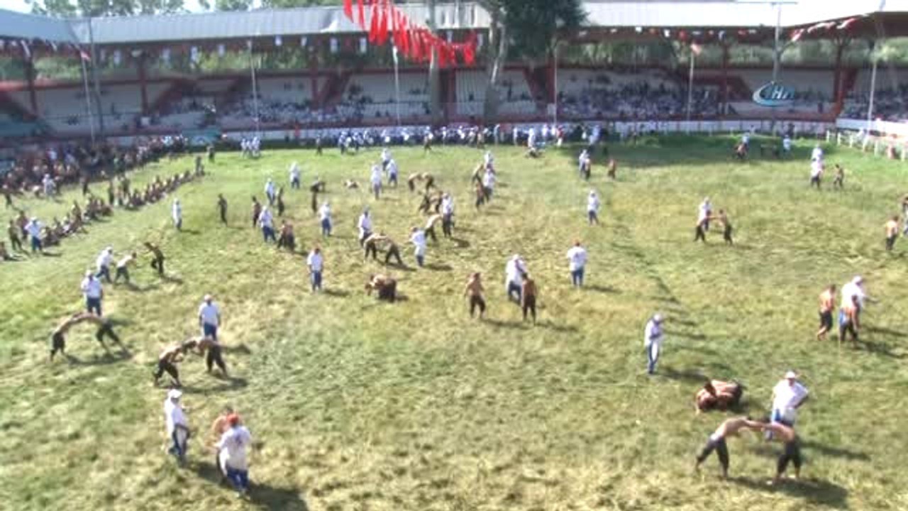 657. Kırkpınar Yağlı Güreşleri İkinci Gün Güreşleri Başladı