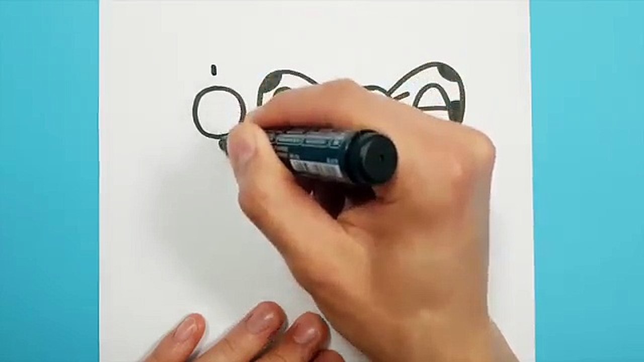 HOW TO TURN THE WORD CAT INTO A SUPER CUTE AND EASY CARTOON CAT DRAWING