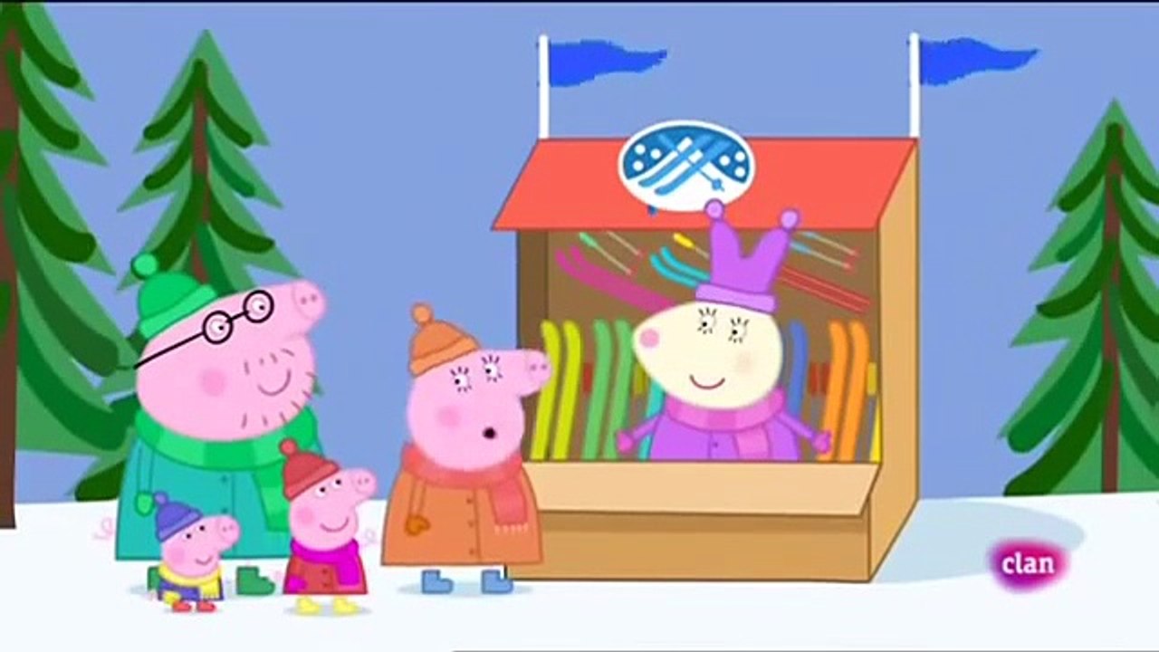 Temporada 4x49 Peppa Pig La Montaña Nevada Español