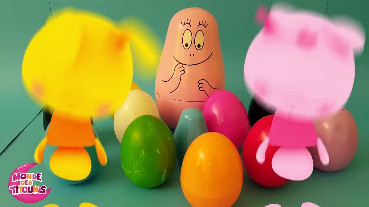 Couleurs - BARBAPAPA - Oeufs surprises Poupées gigognes pour les enfants - Titounis - Touni Toys