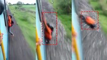 VIRAL: ट्रेन से लटकर स्टंट करना पड़ा महंगा, रूह कंपा देगा युवक का ये वीडियो