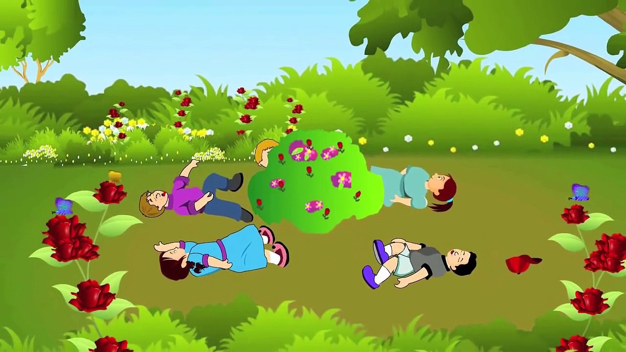 Ringa Ringa Roses Nursery Rhyme | Cartoon Animation Songs For Kids