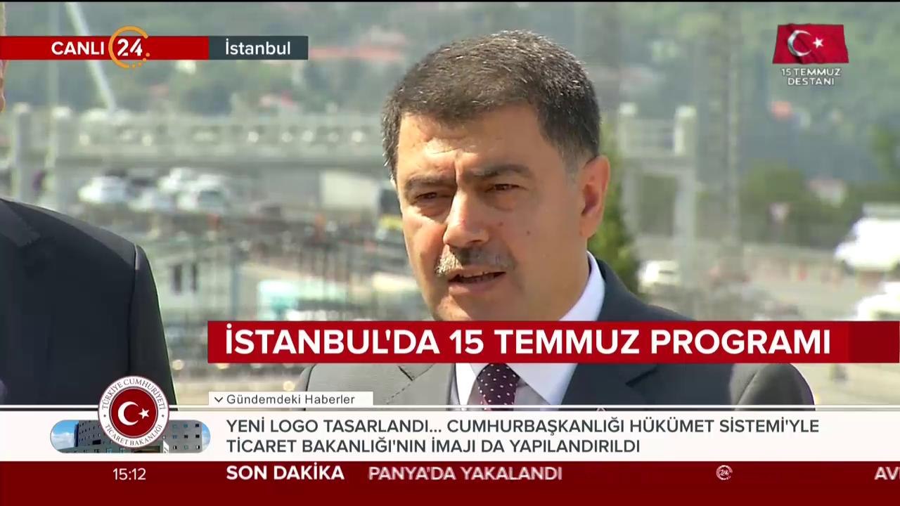 İstanbul'da 15 Temmuz programı