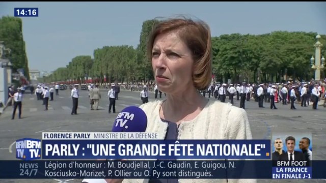 Florence Parly sur le budget aux armées: C'est un 14-Juillet qui permet d'acter que les engagements du président de la République ont été tenus