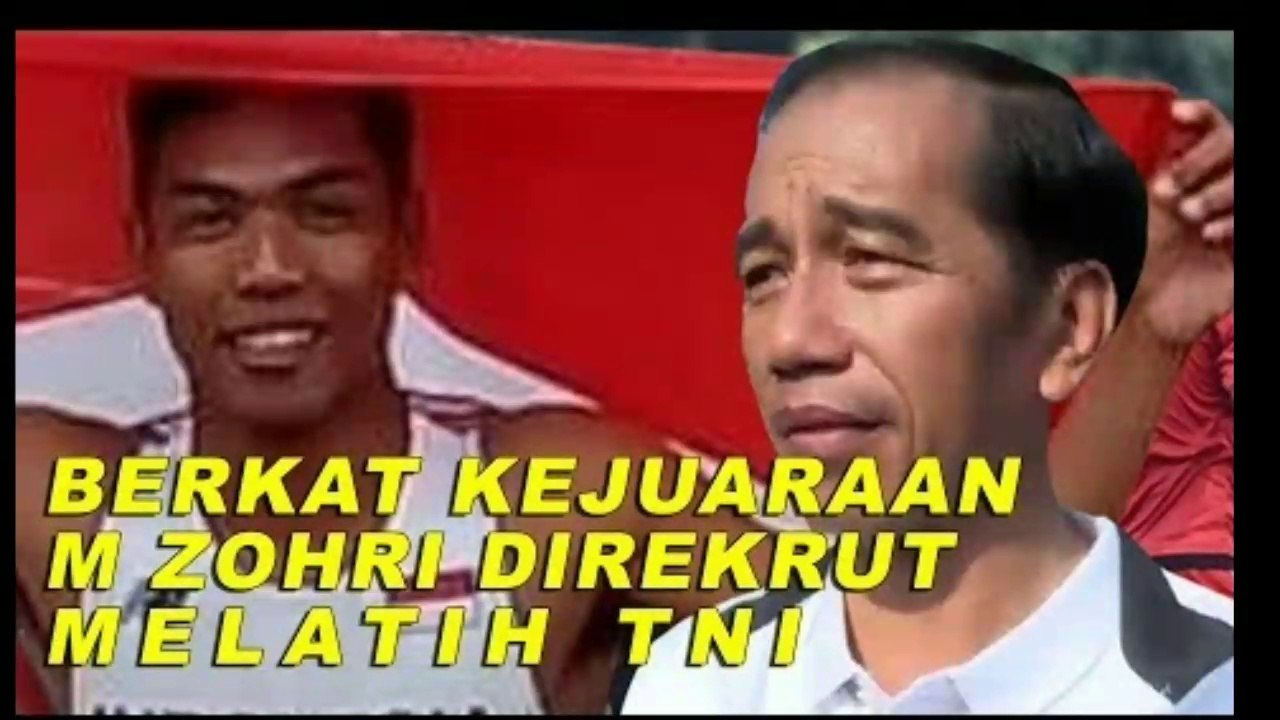 M ZOHRI DIREKRUT MASUK TNI & RUMAH BARU DARI JOKOWI BERKAT JUARA DUNIA LARI 100 METER PUTRA