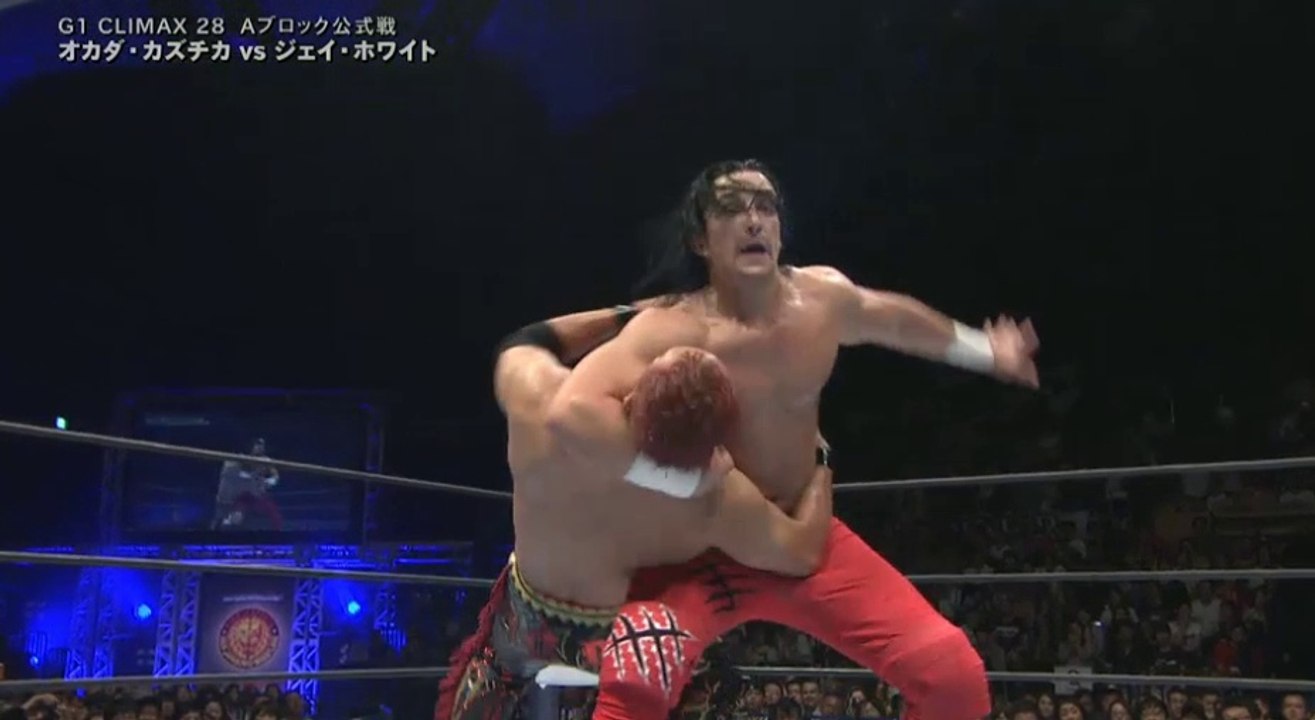 Kazuchika Okada vs Switchblade Jay White - NJPW G1 Climax 28 - Day 1  2018-7-14