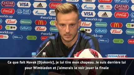 Croatie - Rakitic supporter numéro un de Djokovic à Wimbledon