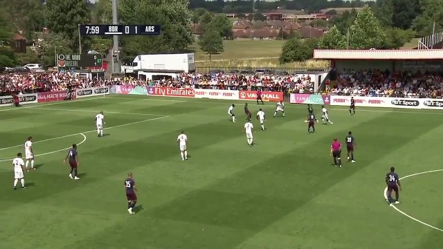 Aubameyang second Goal HD - Boreham Wood 0 - 2 Arsenal - 14.07.2018