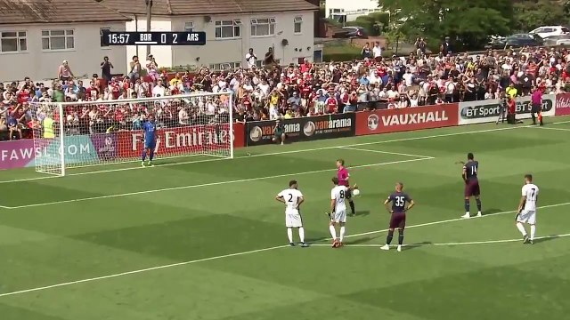 Aubameyang hattrick Goal HD - Boreham Wood 0 - 3 Arsenal - 14.07.2018