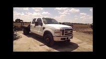 2009 Ford F350 Super Duty XL Crew Cab flatbed pickup truck at auction