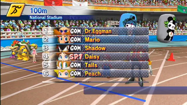 Mario & Sonic: Peking 2008 - Leichtathletik - Bahn - 100m