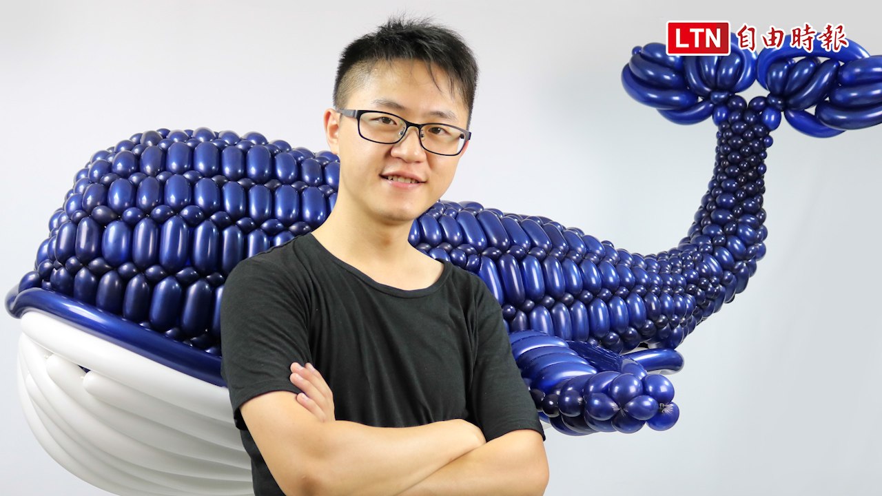 「台灣藍鯨」驚豔國際！宋俊霖折氣球 美國大賽奪冠