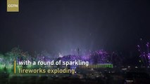 Fireworks at Winter Olympics opening ceremony in Pyeongchang