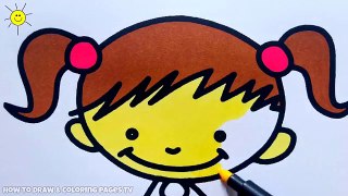 ᴴᴰ How To Draw Kids | Girl and Boy | Coloring Pages and Animation Drawing | Art Colors for Kids