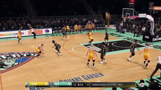 WNBA Basketball - Chicago Sky @ New York Liberty - NBA LIVE 18 Simulation Full Game 15/7/18