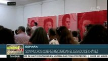 Realizan en Barcelona acto en homenaje a Hugo Chávez