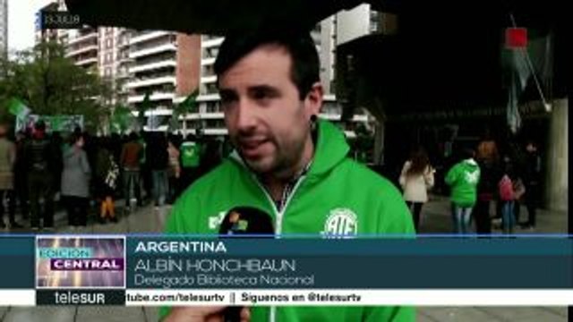 Argentina: empleados de Biblioteca Nacional en defensa de sus trabajos