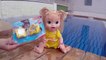My Baby Alive Doll swimming and having fun at the Swimming pool!!! Baby Doll playing!!! BananaKids