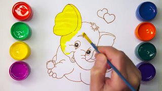 Coloring for Kids // How To Draw // Elephant Coloring Pages For Kids