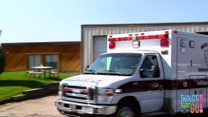 AMBULANCE: Emergency vehicle videos for children. Kids Videos. Preschool and Kindergarten learning.
