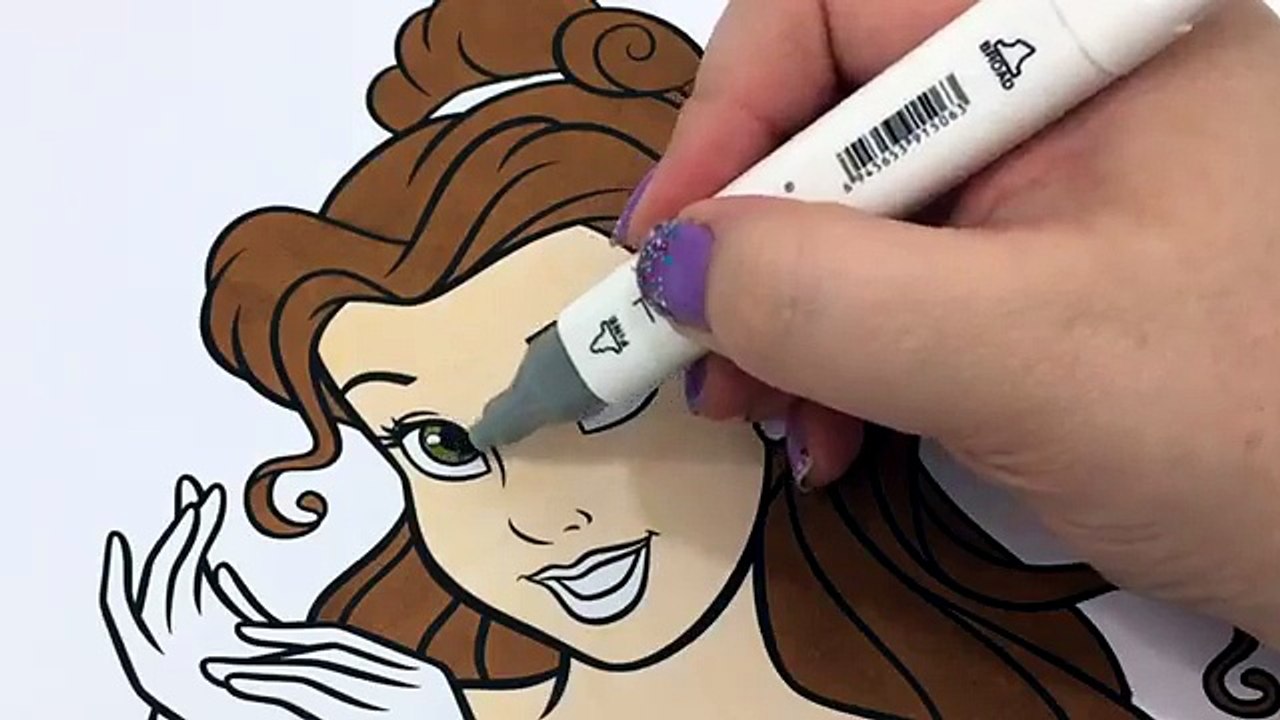 Disney Princess Coloring Book Belle Beauty and the Beast Mrs Potts Chip | SPRiNKLED DONUTS