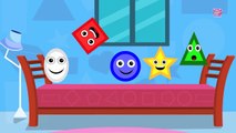 Five Little Shapes | Original Nursery Rhymes By Little Baby Club w/