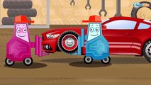 Cars for kids - The Yellow Tow Truck - Car Videos CV - Power Wheels PW