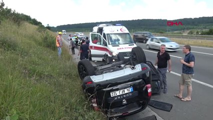 Bolu Otomobilin Çarptığı Cip Takla Attı 5 Yaralı Hd