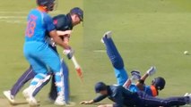 India Vs England 2nd ODI: Virat Kohli collides with Eoin Morgan while taking single | वनइंडिया हिंदी