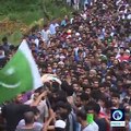 “SHOPS CLOSED, STREETS DESERTED AND BARBED WIRES STRETCHED ACROSS THE ROADS!”People are marking the second death anniversary of BURHAN WANI, Kashmir’s top you