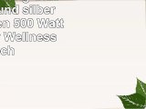 Infrarotheizung Glas mit Bild und silbernem Rahmen 500 Watt  lang Motiv Wellness hoch