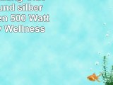 Infrarotheizung Glas mit Bild und silbernem Rahmen 500 Watt  lang Motiv Wellness