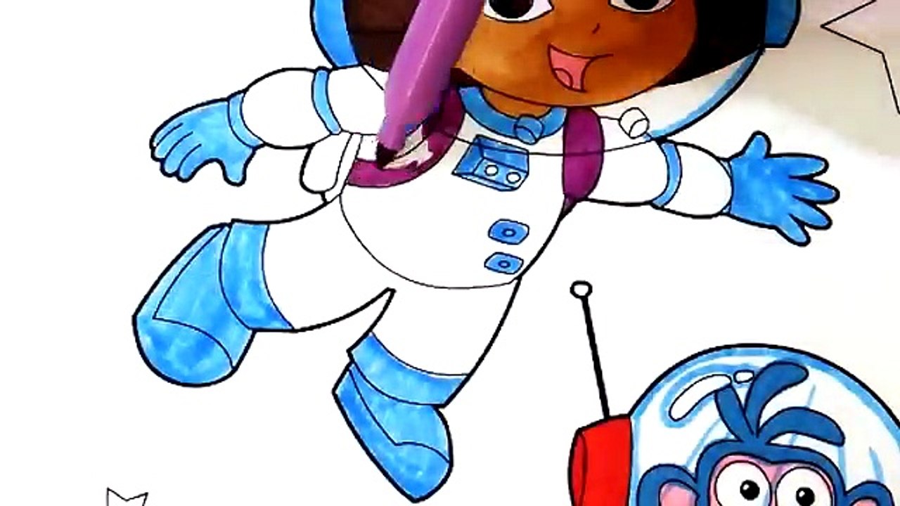 Dors Surf Explorers! Coloring Book Pages Learn Colors for Kids with Colored Markers