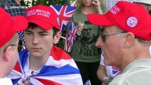 Trump supporters rally outside US embassy in London