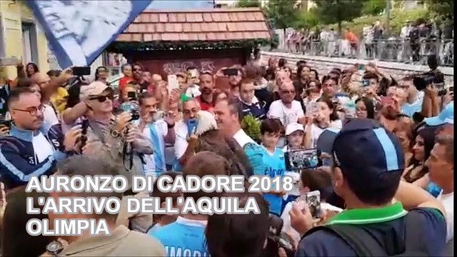 L'arrivo di Olimpia ad Auronzo di Cadore