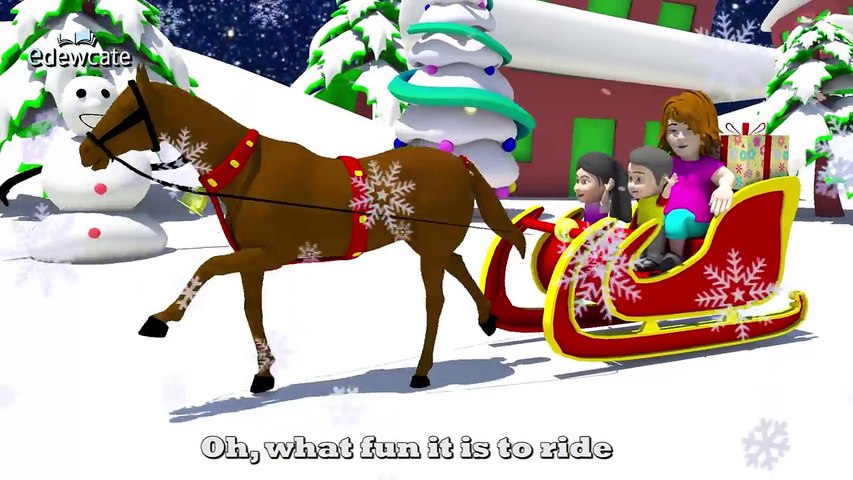 Jingle Bells with Lyrics, Kids Christmas Songs