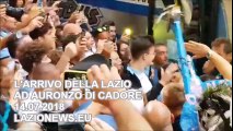 L'arrivo della Lazio ad Auronzo di Cadore