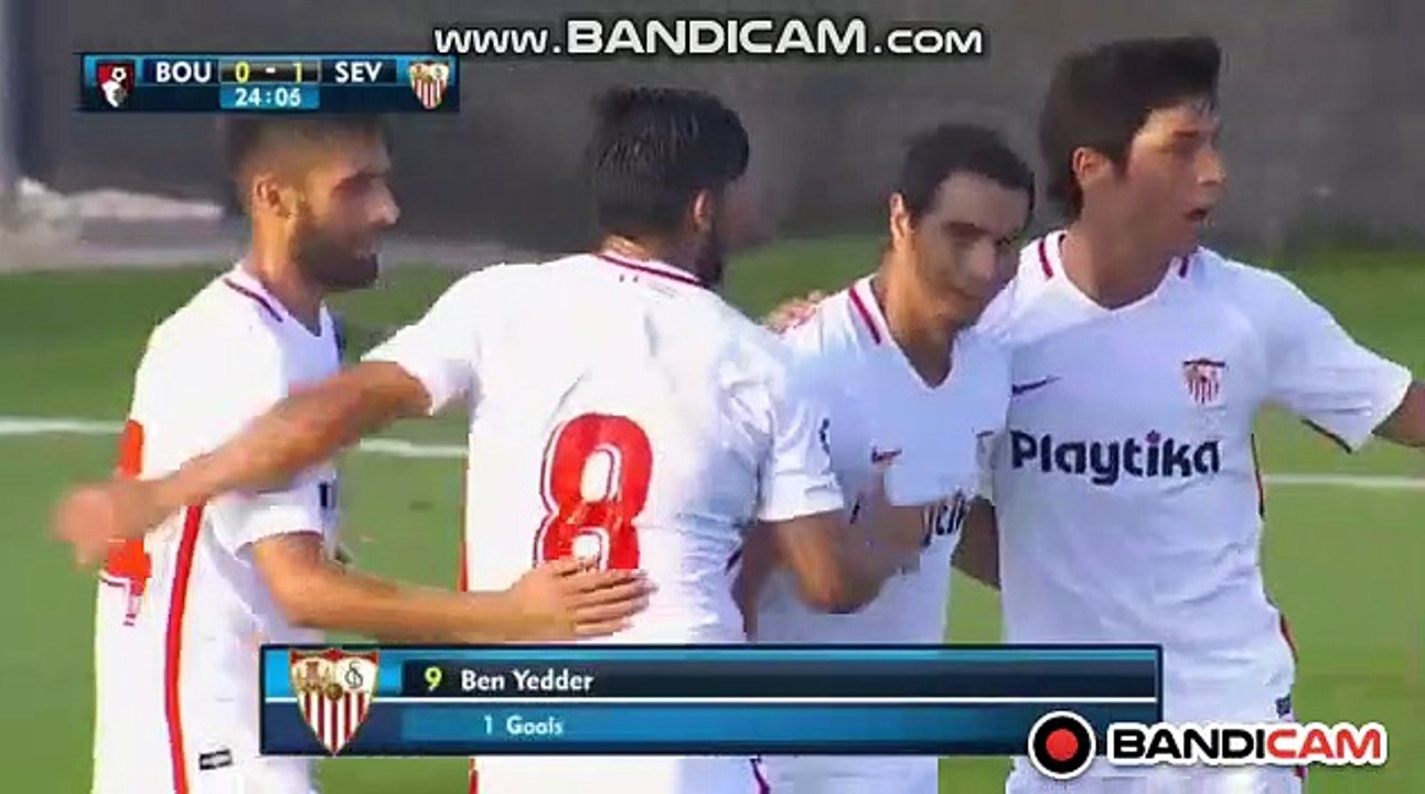 Wissam Ben Yedder Goal - Sevilla FC vs AFC Bournemouth 1-0  14/07/2018